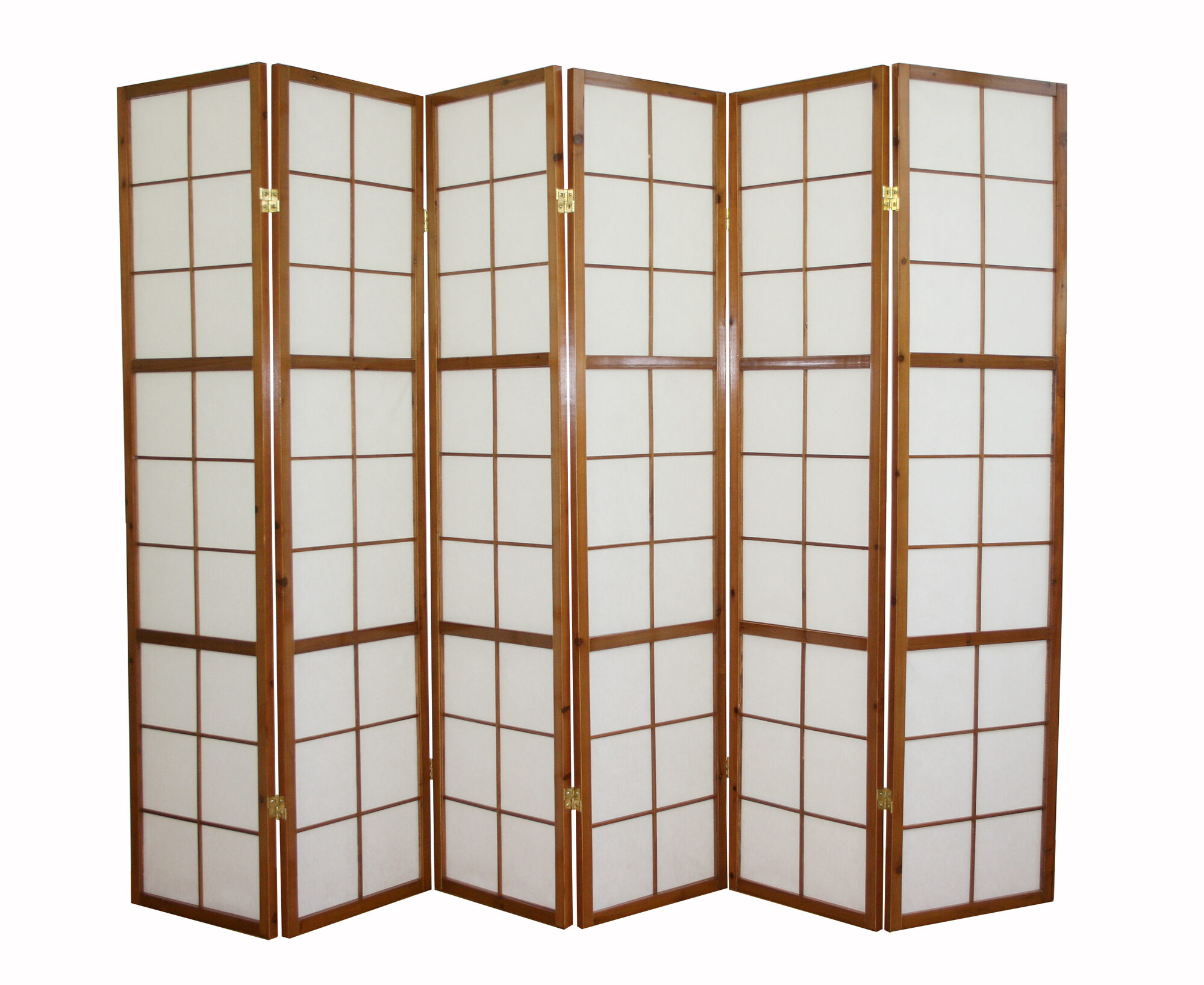 Rumdeler, Home, Shoji 6-panel foldbar, 264x2.2x175 cm, brun