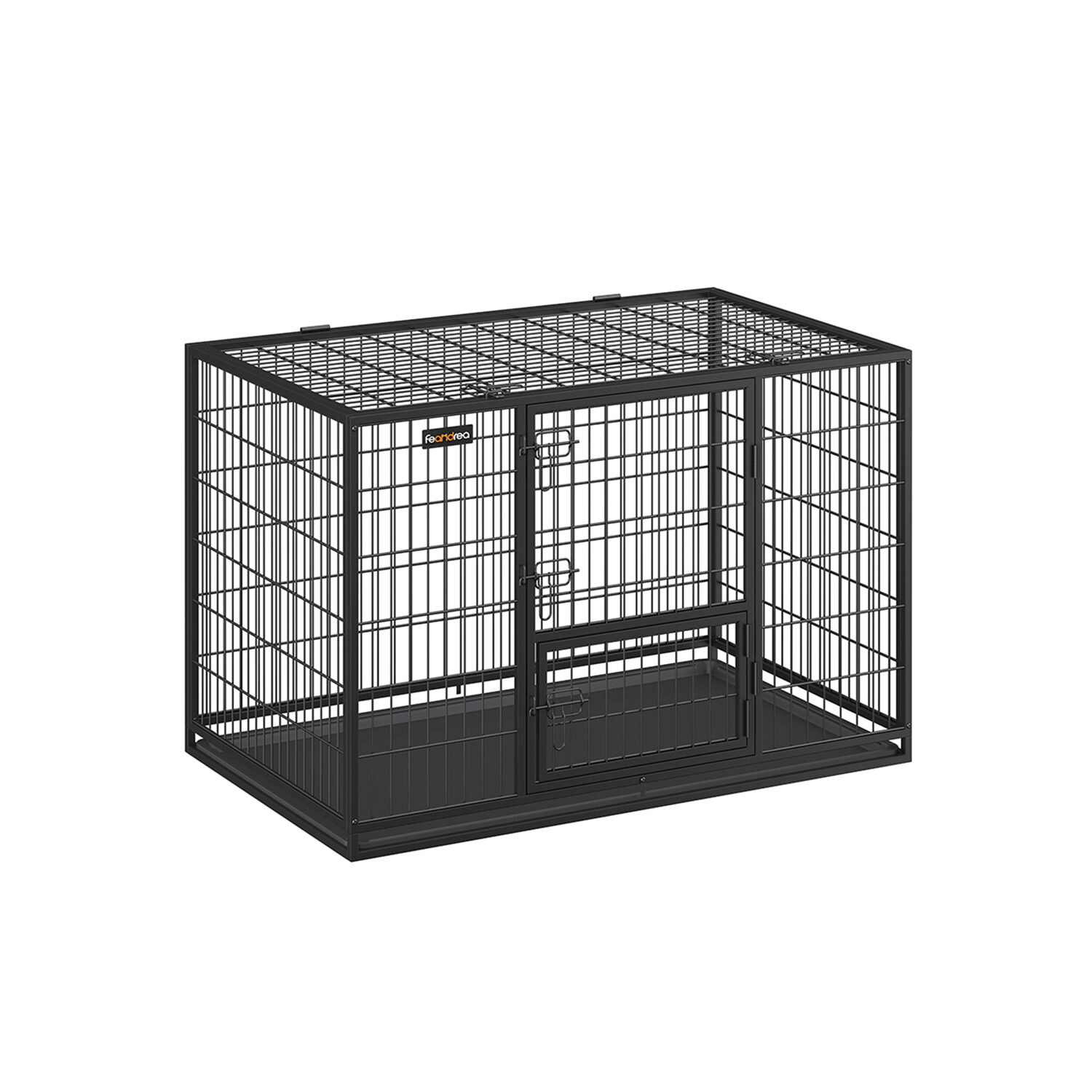 Hundbur, 122x74,5x80,5 cm, Svart