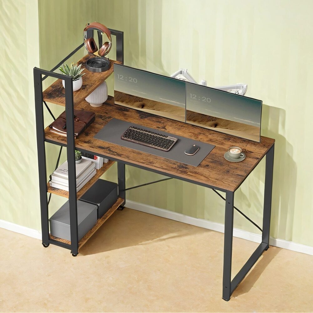 Skrivebord, 56.1x120.1x120.1 cm, Brun