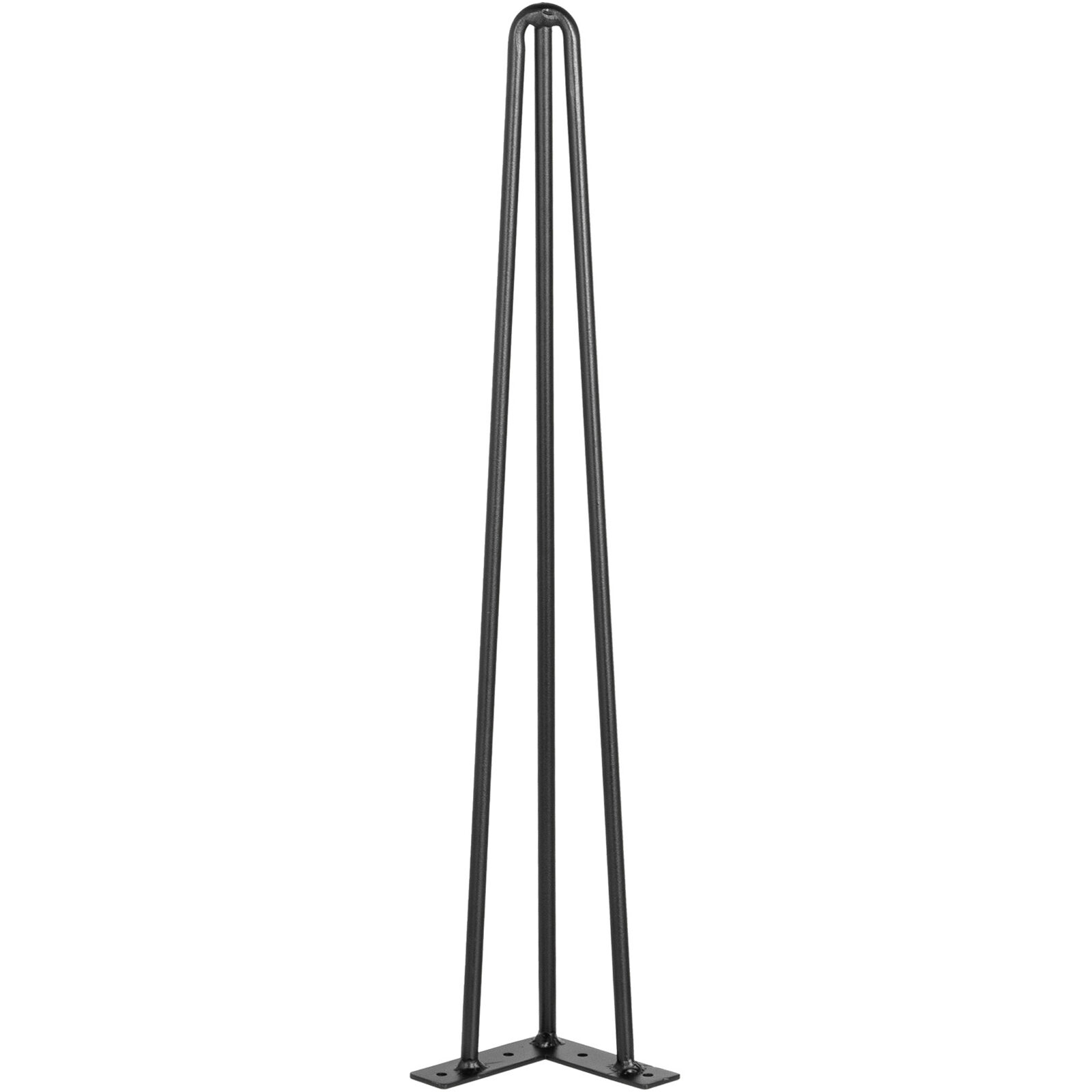 Pöydänjalat, Hairpin 3-tangot, 45.7 cm, musta, hiiliteräs