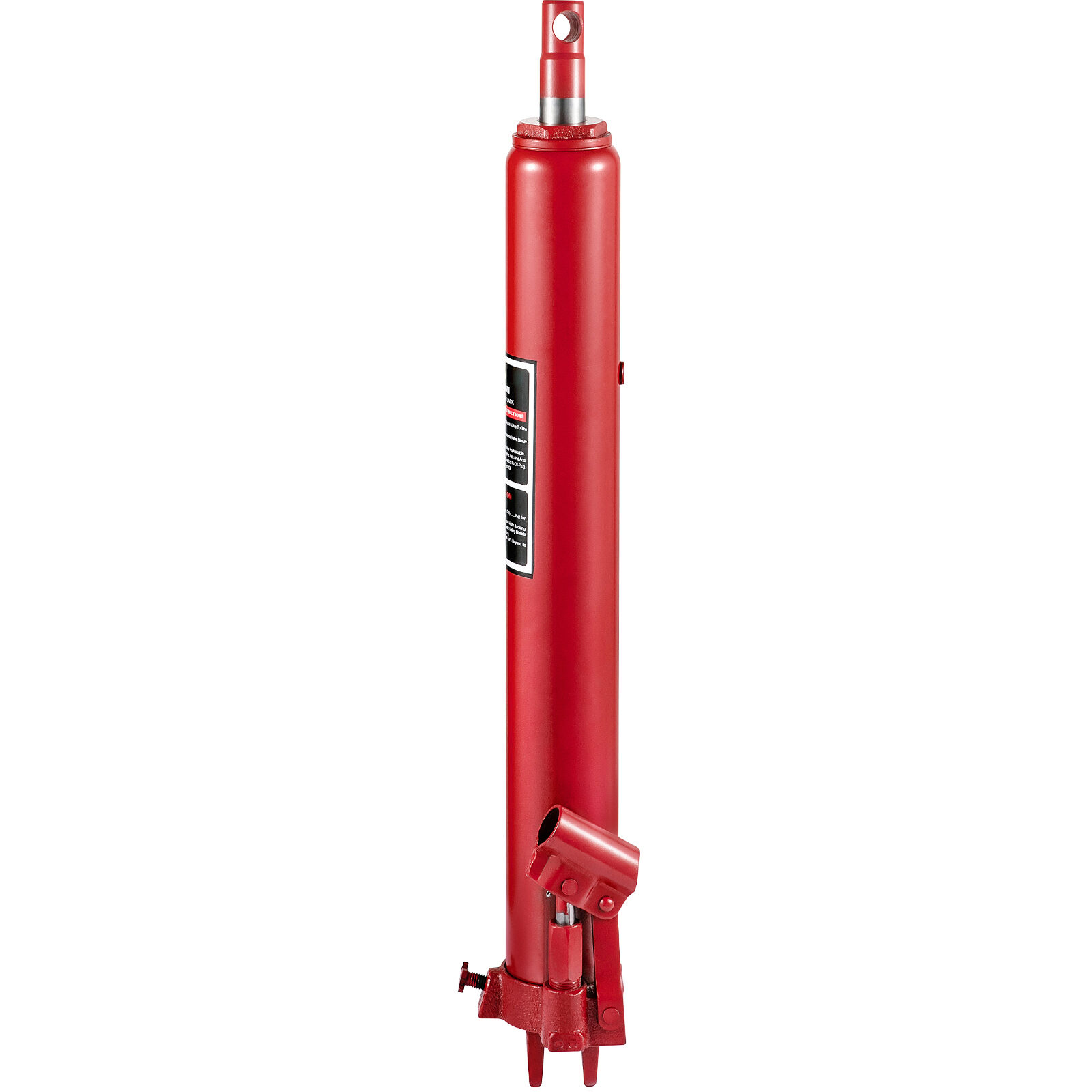 Hydraulisk lång domkraft 66x116 cm röd stål