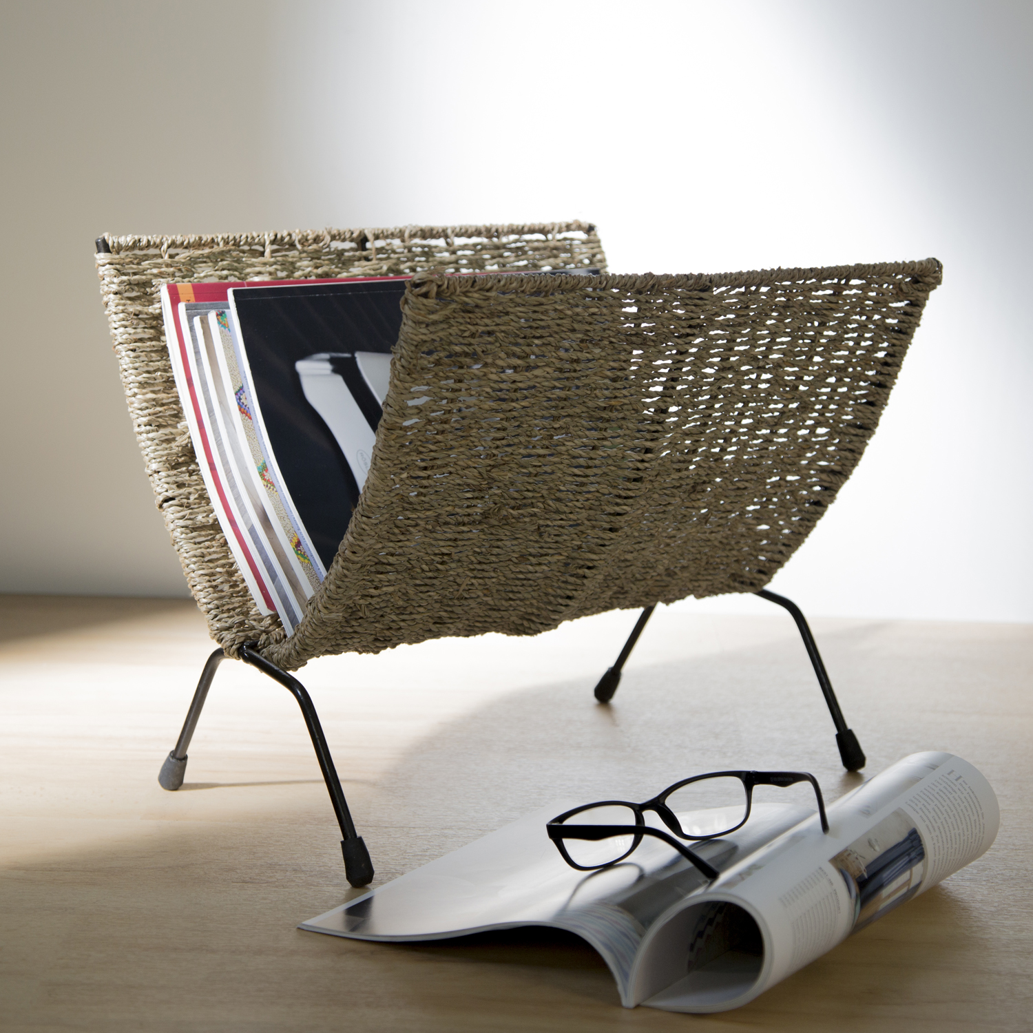 Magasinholder, Home, 37x22,5x33 cm, Brun