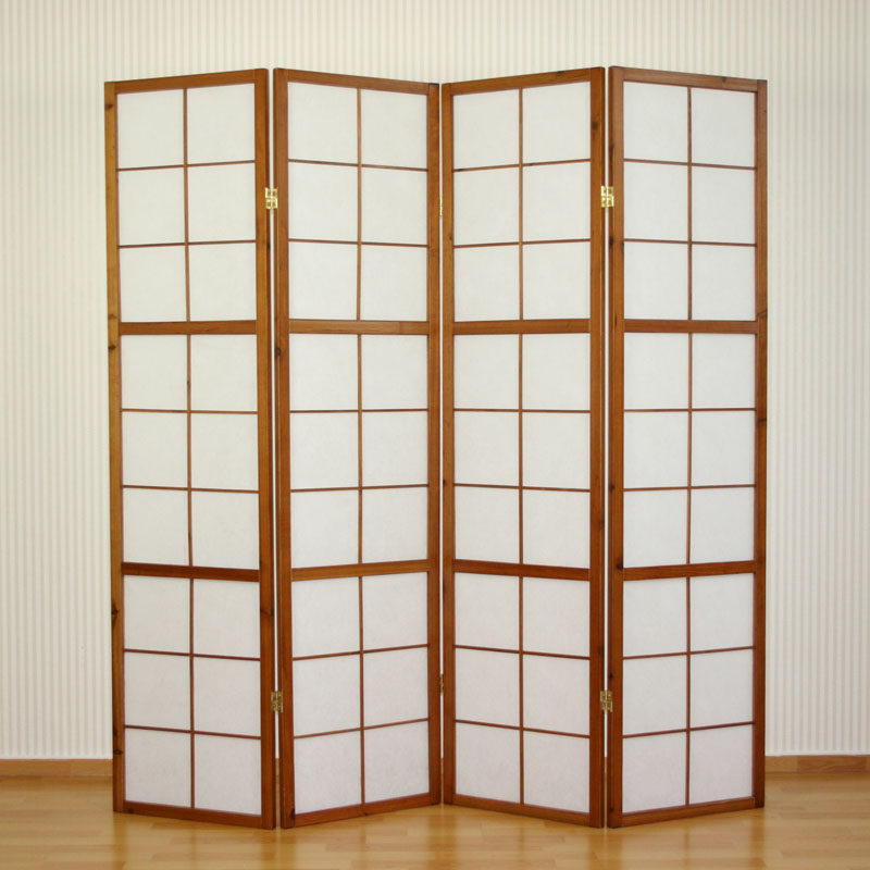 Tilanjakaja, Home, Shoji taitettava, 176x2.2x175 cm, ruskea