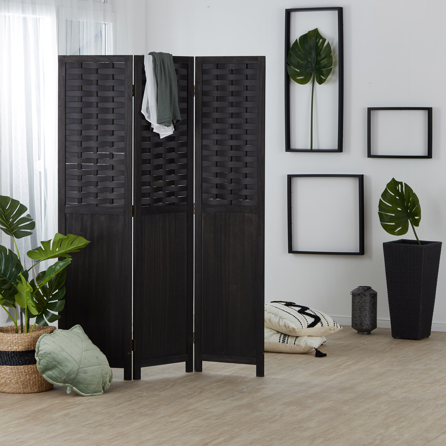 Rumdeler, Home, 120x2,2x170 cm, Sort